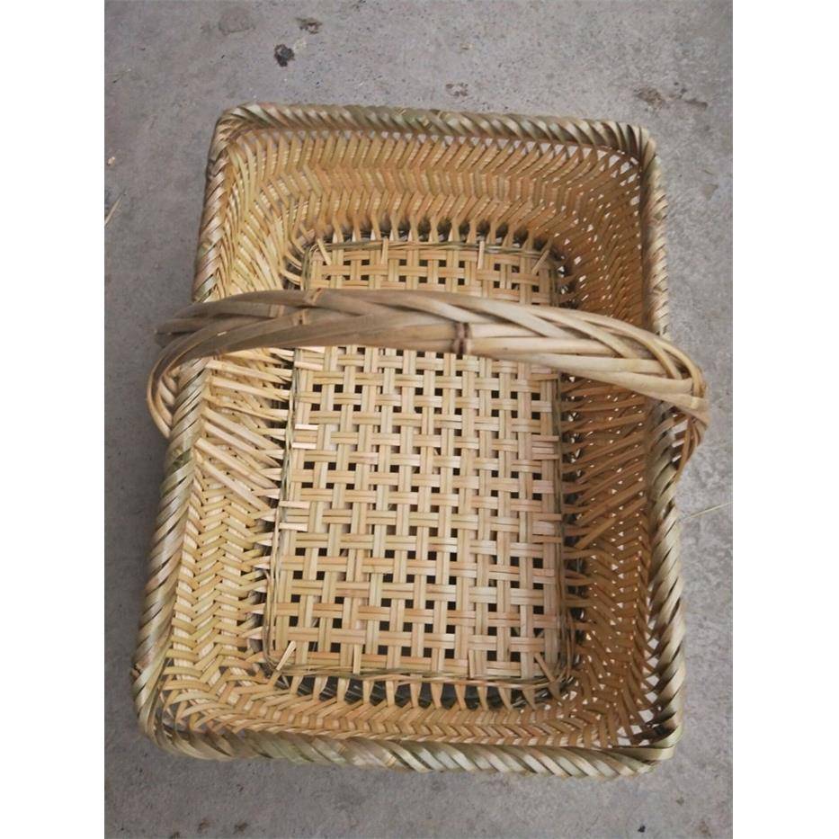 贵州纯手工精品竹提篮菜篮竹筐手提篮水果篮环保菜篮竹篮