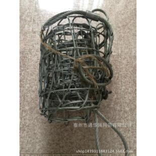 厂家供应镀锌钢丝绳吊网，钢丝绳网兜、光面无油钢丝绳网等
