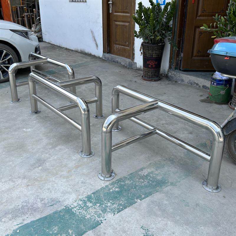 不锈钢挡车护栏 T型L型公园入口防撞栏杆U型挡车器钢管隔离防撞杆