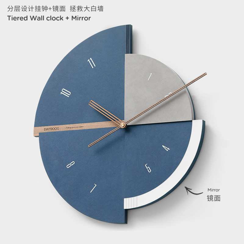 北欧轻奢时钟表挂钟客厅家用现代简约个性创意装饰画背景墙面艺术