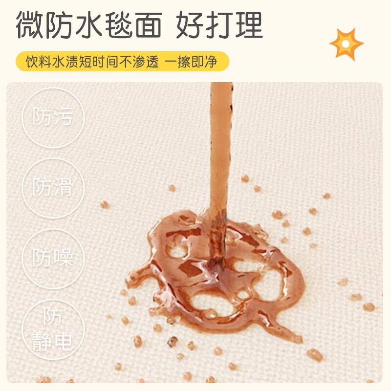 儿童地毯阅读区防滑卡通书桌座椅游戏区地垫书房卧室宝宝爬行垫