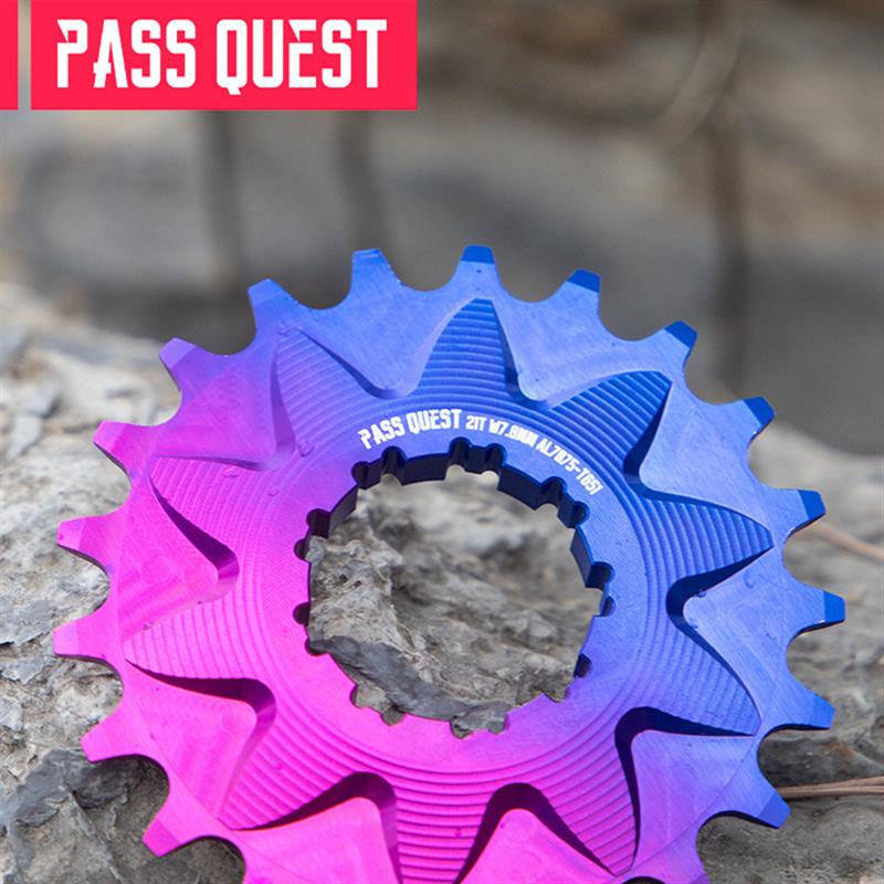 PASS QUEST 9转1单速飞轮土坡街车卡式花鼓改装含垫片山地车飞轮