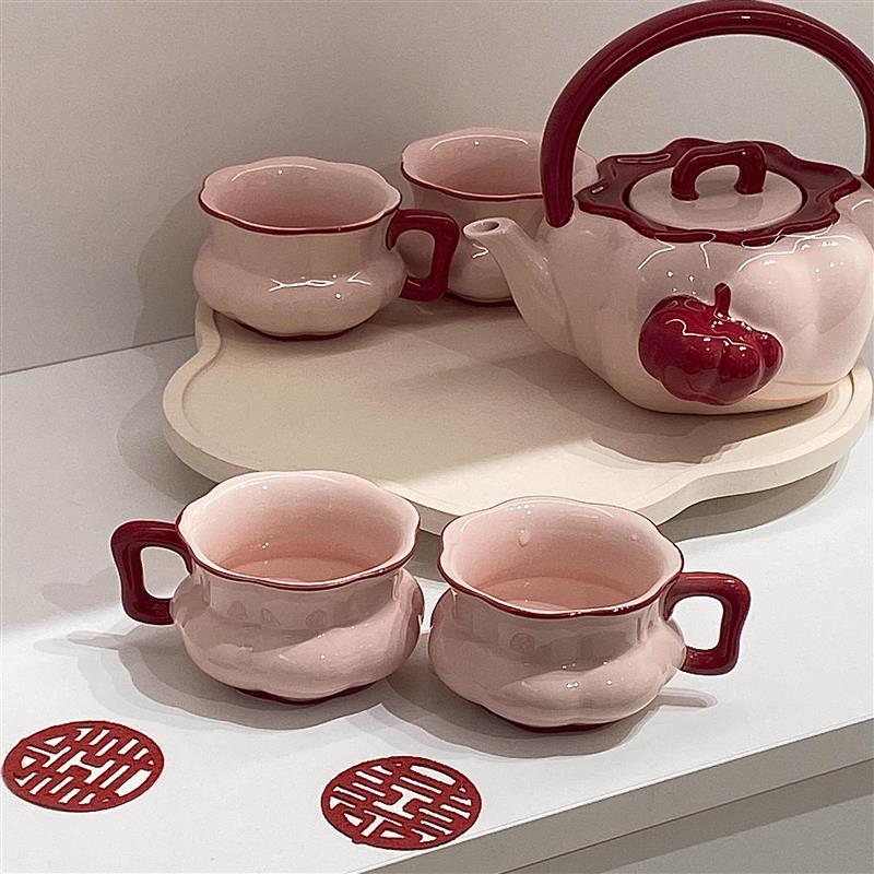 茶具组合套装结婚礼物花茶壶茶杯一整套礼盒装乔迁客厅水杯子水壶