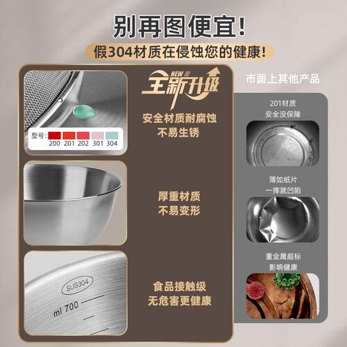 不锈钢洗菜盆沥水篮厨房洗水果淘米滤水篮漏网筛家用洗菜淘菜漏盆
