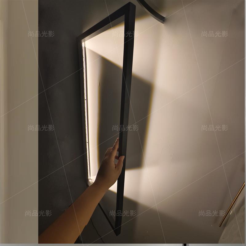 设计师壁灯假窗户壁灯创意光影艺术氛围卧室免布线扩展空间照明灯