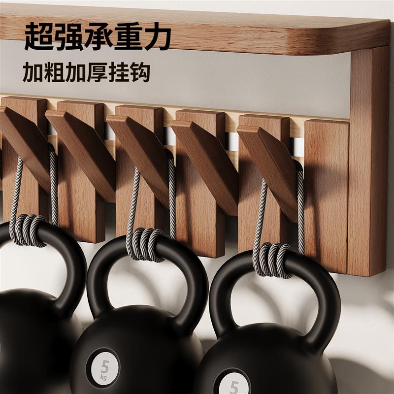 实木钢琴键挂衣架墙上壁挂玄关层板置物架入户门口挂衣服衣帽架子