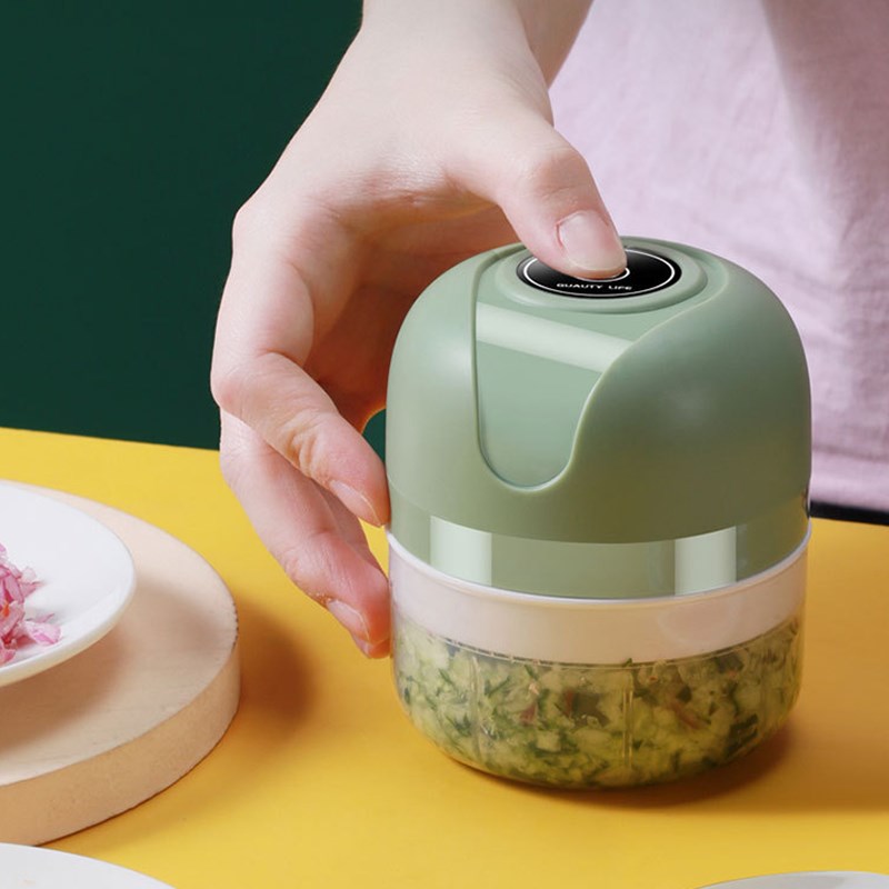 出口小型蒜泥机电动搅碎器家用绞肉机辅食机自动打蒜蓉机