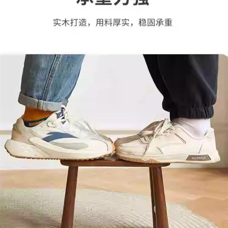 小凳子家用实木板凳客厅坐凳结实长方形凳入户门口换鞋凳简约矮凳