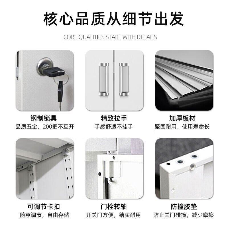二门更衣柜铁皮柜套色宿舍带锁员工储物柜钢制柜更衣箱办公室衣柜