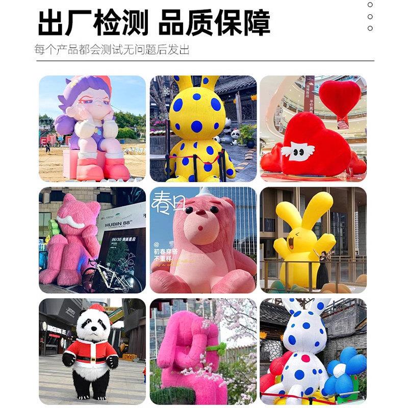 冰块气模定制pvc闭气商场美陈大型广告网红充气模型发光创意气膜