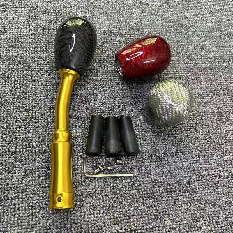 汽车碳纤档把头弯杆加长个性排挡头手动挡自动挡通用改装弯杆档把