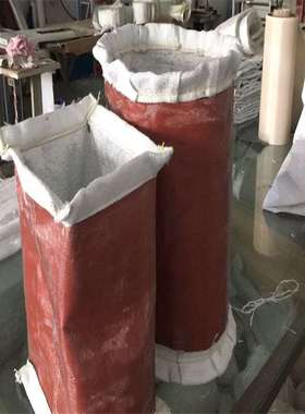 厂家直销 柔性排风管 防腐 红色耐高温 阻燃防火 风道高温软接头