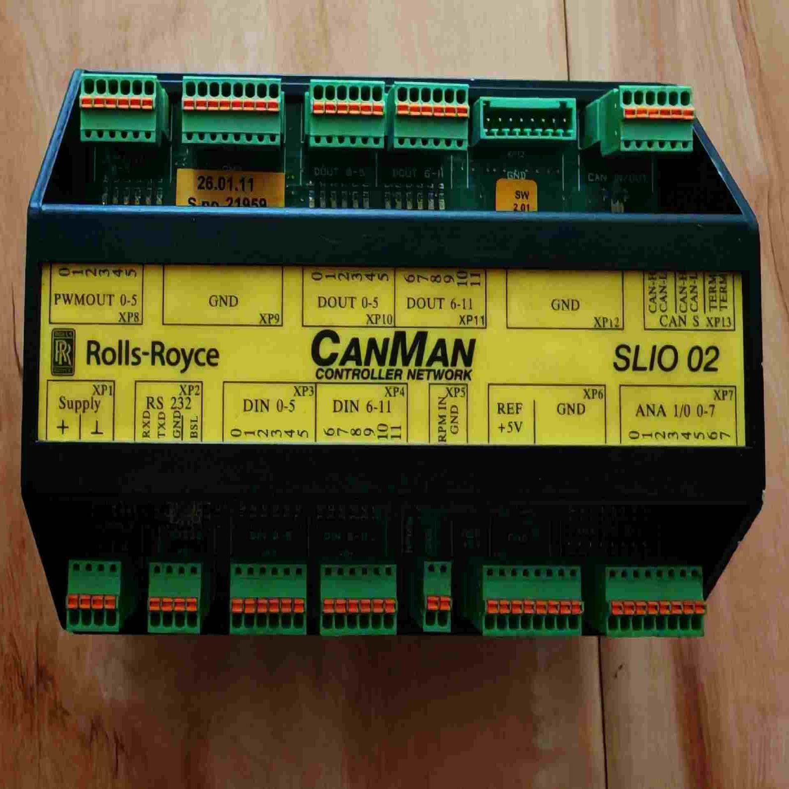 Rolls Royce SLIO 02 CANMAN控制器拆（佳毅工控）