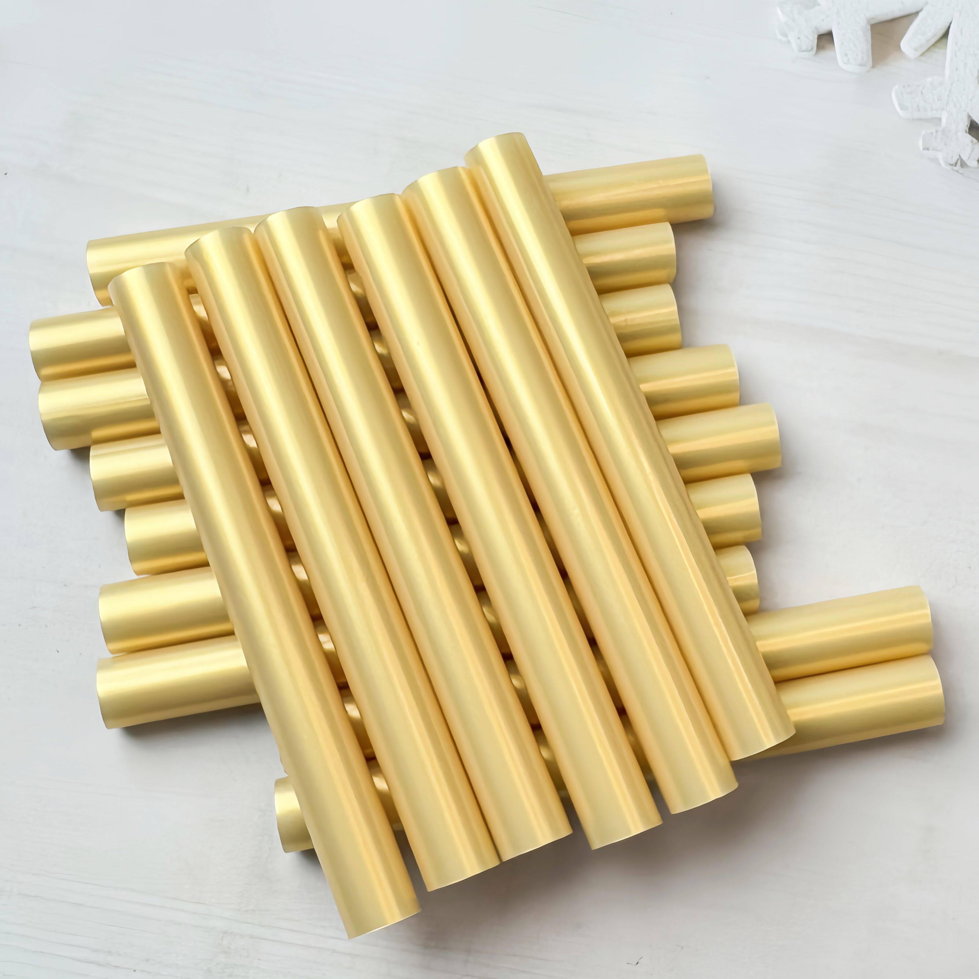 淡金色珠光金色热熔胶棒火漆胶蜡棒信封印贴7MM/11MM现货信封贴