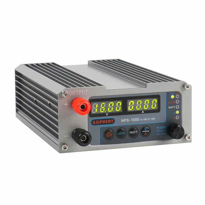 gophert可调电源NPS-1600数显稳压开关电源16v10a电镀实验小