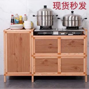 煤气灶架铝合金厨房橱柜碗柜家用简易不锈钢炉柜灶台架煤气罐柜