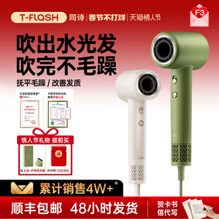 同诗/艾齐高速吹风机家用静音速干等离子护养发电吹风生日礼物F3