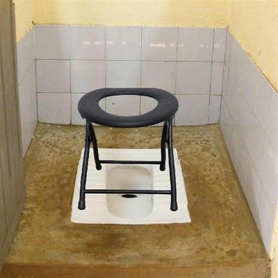 Camping Toilet Seat Commodes Toilet Chair Foldable for