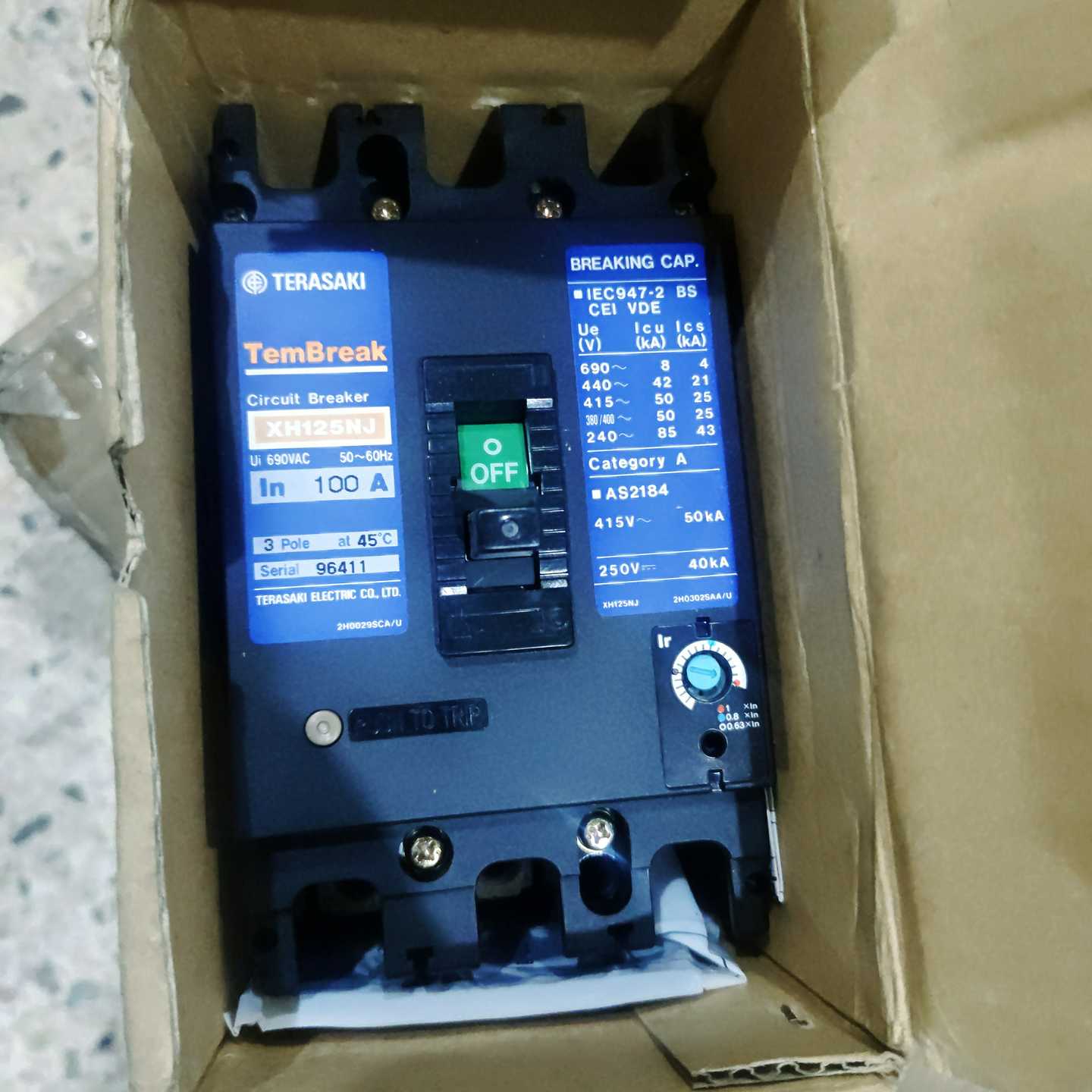 配件TERASAKI  XH125NJ  100A议价