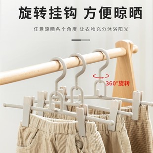 架夹子防风可叠加多功能防滑 家用多功能可折叠裤 架 无痕家用裤