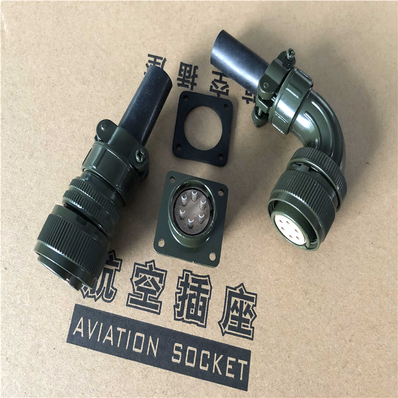 美军航空插头MS3108B 3106A18-12S 6芯伺服电机接头MS3102A