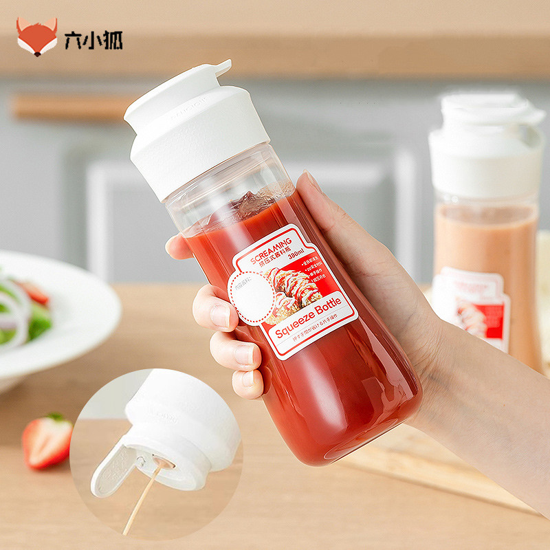 番茄沙拉酱挤压瓶食级蜂蜜蚝油分装瓶厨房尖叫油壶挤酱瓶子