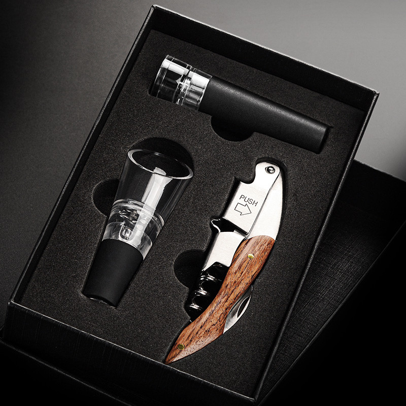 多功能海马刀开瓶器礼盒定制logo红酒啤酒起酒器酒刀不锈钢开酒器