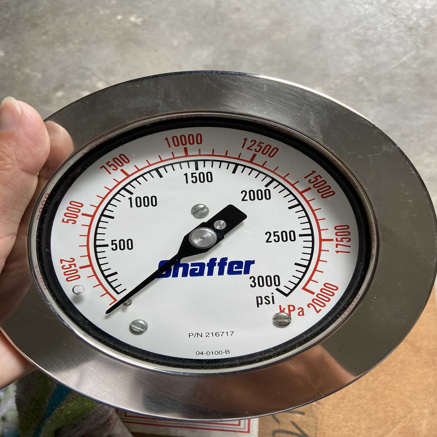 Shaffer高压压力表，99新未使用~询价
