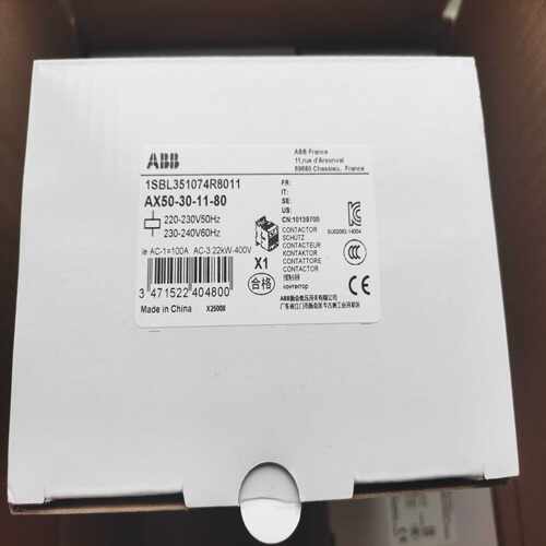 (询价)ABB交流接触器AX50-30-11-80，220-23