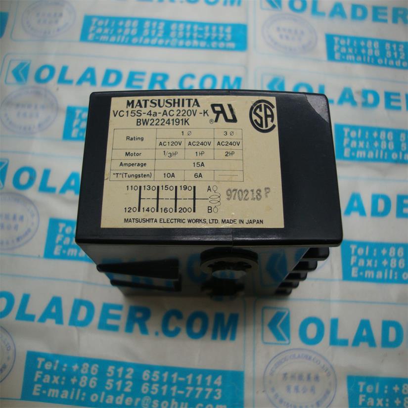 原厂正品 日本松下PANASONIC继电器VC15S-4a-AC220V-K  BW222询价