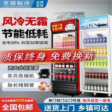饮料冷藏展示柜超市超市饭店水果蔬菜节能保鲜柜立式商用啤酒冰柜
