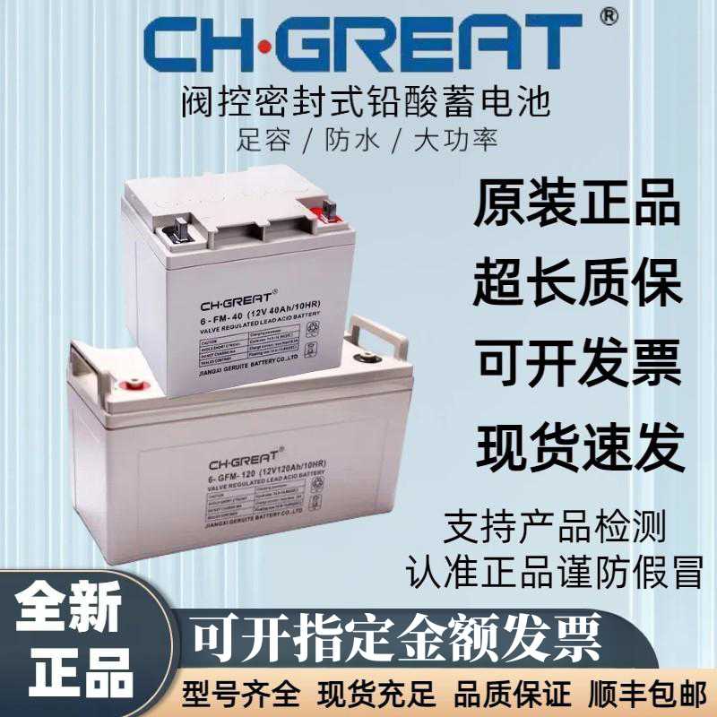 CH.GREAT格瑞特蓄电池6-GFM-65/12V100AH65AH40AH38A33AH24AH17