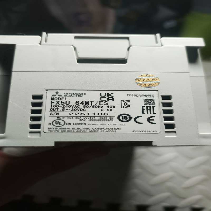 三菱PLC FX5U_64MTES  2022年5月（基数电子）