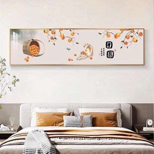 暖居卧室装饰画新中式床头背景墙挂画客厅画主卧次卧墙面温馨壁画