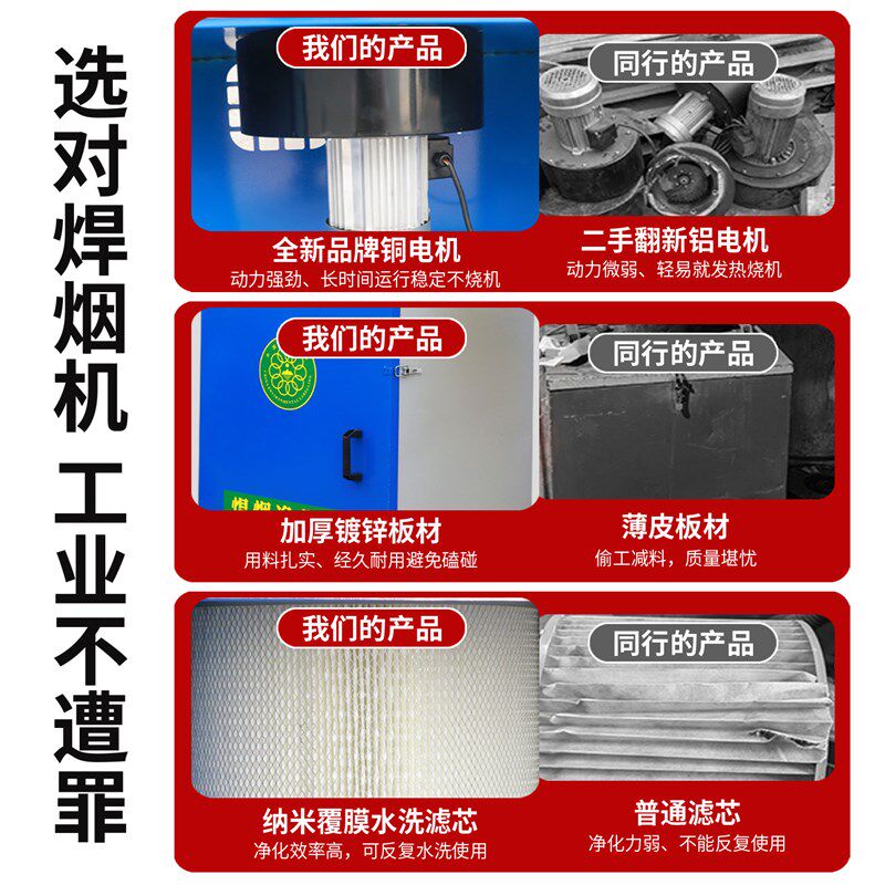 焊烟净化器焊锡收集器移动式工业焊接烟尘除尘电焊烟雾空气吸烟机