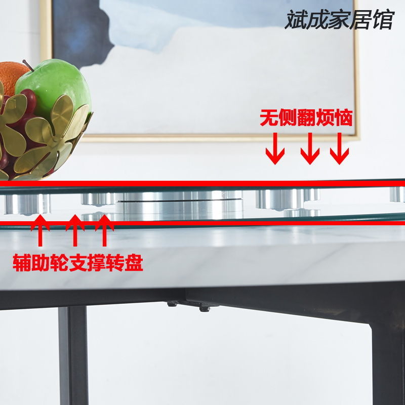 新疆包邮餐桌钢化玻璃转盘圆桌转盘旋转圆盘饭店转台底座餐桌转盘