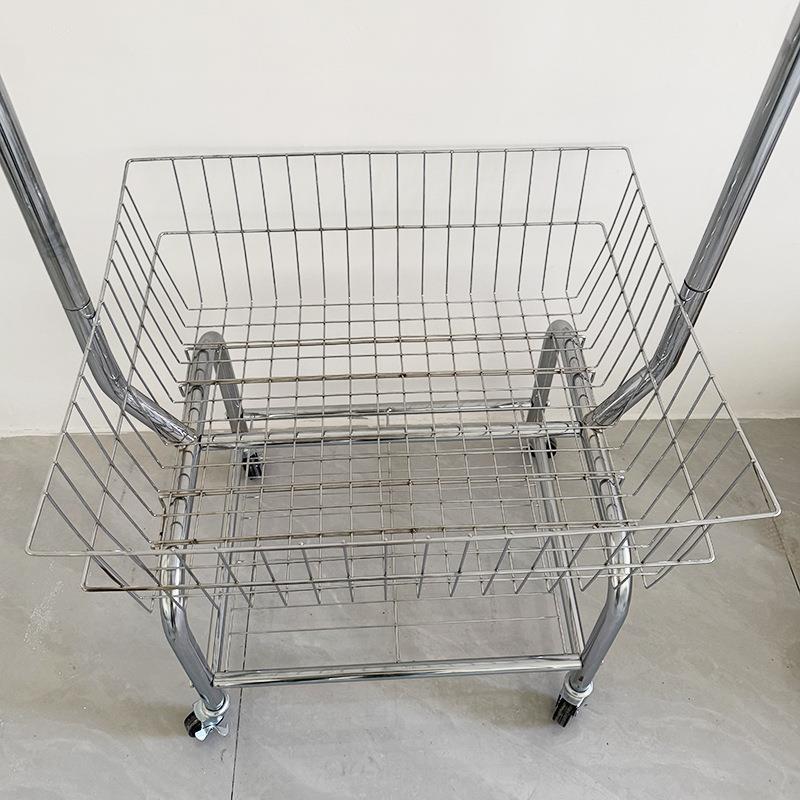 移动服装店展示架落地式衣架陈列挂衣架带轮子衣帽架多用途