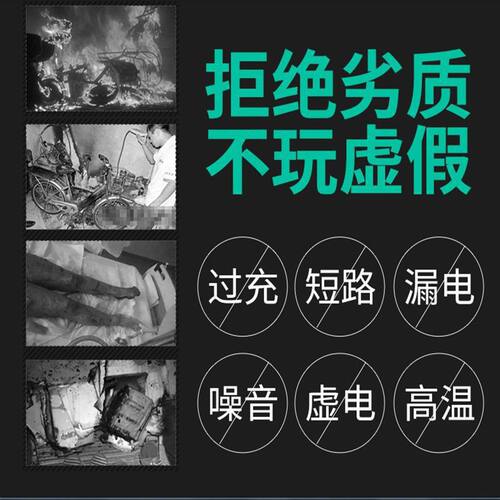 自动关机48V52AH电动车电瓶断电充电器48伏52安三轮车大功率通用