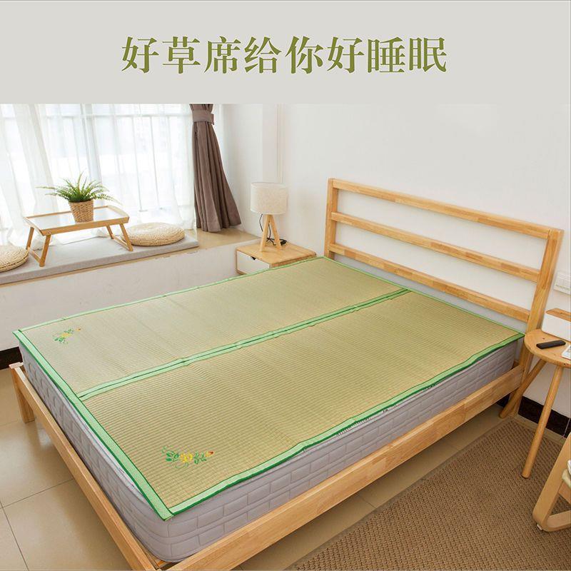 广东肇庆手工编织折叠蒲草席1.8m1.5米1.2米夏季纯天然肇庆草席