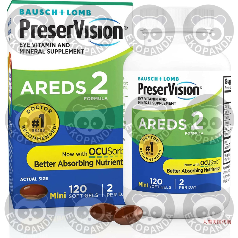 现货PreserVisio AREDS 2 Eye Viti & Mieral Supplet