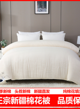 新疆棉花被纯棉花被子盖被芯棉絮床垫被褥子学生宿舍全棉加厚冬被