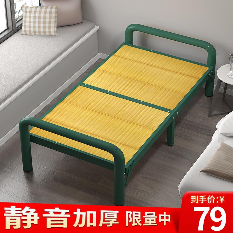 竹竹板床可叠出单人床1.NTO2米简易加条固租屋床折家用午休床工