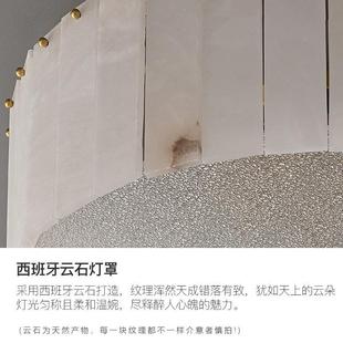 云石全铜l代ed吸顶灯灯现室大理石68309灯书房走廊过道阳台卧 法式