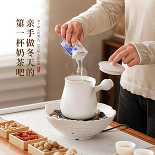 围炉煮茶家用室内烤火炉全套罐罐煮茶壶茶具套装 冬季 电陶炉煮茶器