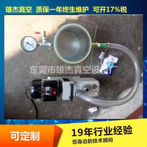 广州厂家2X-4真空泵 简易型真空脱泡机消泡机 抽真空机脱泡机