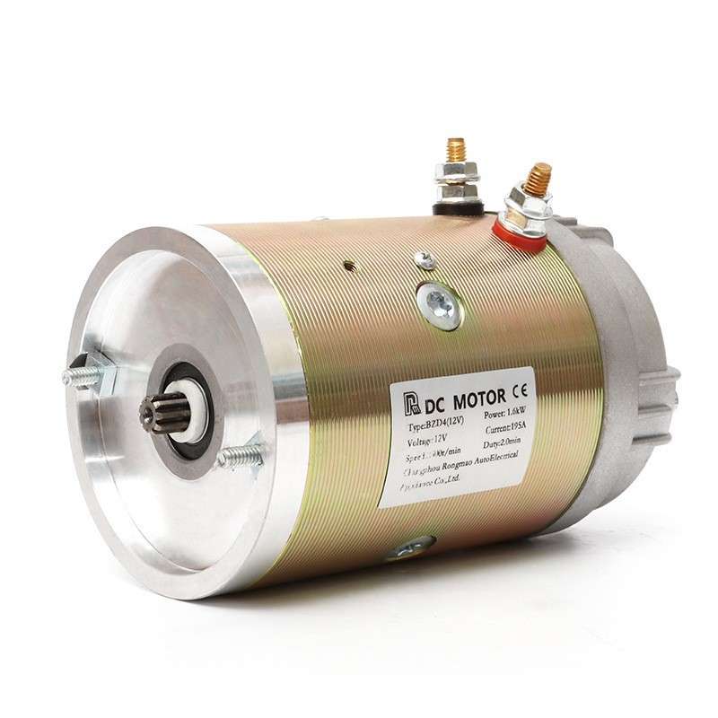 1.6KW液压油泵电机 48伏直流电机 电动叉车油泵电机9齿有刷电机