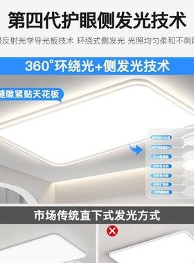 无缝隙环宇护眼客厅主灯全光谱吸顶灯具中山现代简约2025新款