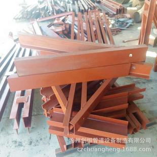 Z56柱上悬臂梁不保温 双管固定支座双槽钢简支架