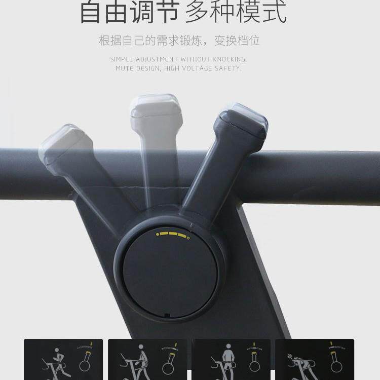 健身房商用无动力跑步机 履带式弧形机械无助力跑步机 曲面