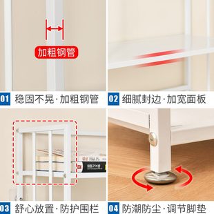 儿童书架置物架落地学生现代简约铁艺多层办公室家用阅读收纳书柜